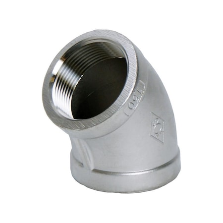 Smith-Cooper 1.25 in. Thread Stainless Steel 45° Elbow, FPT x FPT, Lead-Free  4809901